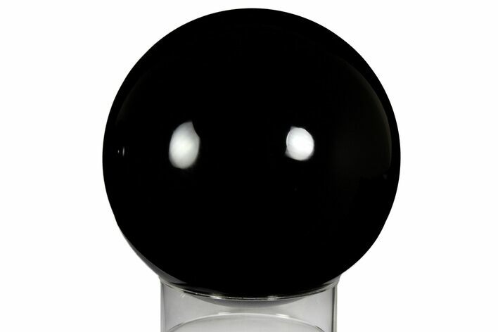 Polished, Black Obsidian Sphere - Mexico #159329